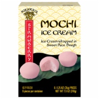Mikawaya Strawberry Mochi Ice Cream Bites Perspective: Main