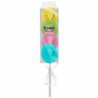 Peeps® Rainbow Marshmallow Chicks Pops Easter Candy Perspective: Main