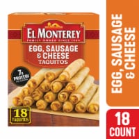 El Monterey® Egg Sausage and Cheese Frozen Breakfast Taquitos Perspective: Main