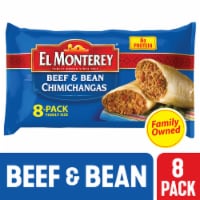 El Monterey® Beef and Bean Frozen Chimichangas Family Size