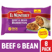 El Monterey® Family Size Beef & Bean Frozen Burritos Perspective: Main