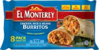 El Monterey® Chicken Rice & Bean Burritos Family Size 8 Count Perspective: Main