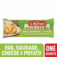 El Monterey® Signature Egg Sausage Cheese and Potato Burrito Frozen