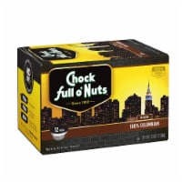 Chock Full o' Nuts 100% Colombian Medium Roast Coffee Pods Perspective: Main