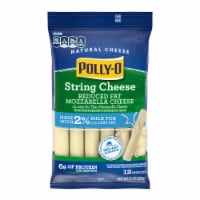 Polly-O Reduced Fat Mozzarella String Cheese Snacks Perspective: Main