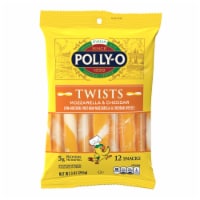 Polly-O® Twists Mozzarella & Cheddar String Cheese Snacks Perspective: Main