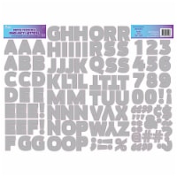 Royal Brites® Foil Holographic Repositional Project Letter Stickers - Silver