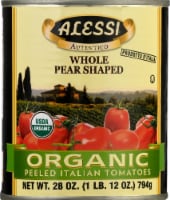 Alessi Whole Pear Shaped Organic Peeled Italian Tomatoes