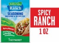 Hidden Valley Spicy Ranch Seasoning Dressing and Recipe Mix Packet for Quick Meals Perspective: Main