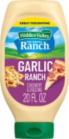 Hidden Valley Garlic Ranch Dressing Salad Dressing for Quick Meals Perspective: Main