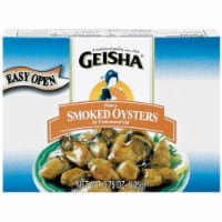 Geisha Fancy Smoked Oysters in Cottonseed Oil