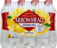 Arrowhead® Mountain Spring Lemon Flavored Sparkling Bottled Water Perspective: Main