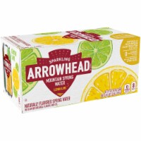 Arrowhead® Mountain Spring Lemon Lime Flavored Sparkling Water Cans Perspective: Main