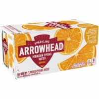 Arrowhead® Mountain Spring Orange Flavored Sparkling Water Cans Perspective: Main