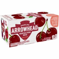 Arrowhead® Mountain Spring Black Cherry Flavored Sparkling Water Cans Perspective: Main