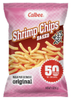 Calbee Baked Shrimp Chips Original Wheat Puffed Snacks