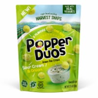 Harvest Snaps Popper Duos Sour Cream & Onion Green Pea Crisps Perspective: Main