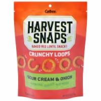 Calbee® Harvest Snaps® Sour Cream Red Lentil Crunchy Loops Crisps Perspective: Main
