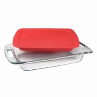 Pyrex Easy Grab Covered Oblong Glass Baking Dish Perspective: Main