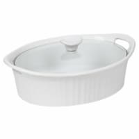 CorningWare French White III Oval Casserole Dish