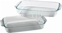 Pyrex Basics Oblong Glass Baking Dishes - Clear