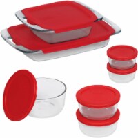 Pyrex Bake & Store Set with Lids Perspective: Main