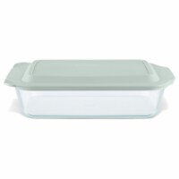 Pyrex Deep Dish Baking Pan with Lid - Sage Perspective: Main