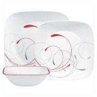 Corelle® Splendor Square Plate Set Perspective: Main