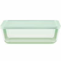 Pyrex Rectangular Glass Food Storage Container - Green Perspective: Main
