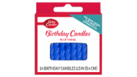 Betty Crocker™ Blue Spiral Birthday Candles Perspective: Main
