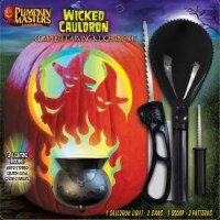 Pumpkin Masters Wicked Cauldron Complete Carving & Lighting Kit Perspective: Main