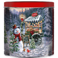 GiftPop Snowy Cocoa Stand Assorted Popcorn Tin Perspective: Main