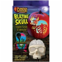 Pumpkin Masters® Blazing Skull Complete Carving & Lighting Kit Perspective: Main