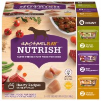 Rachael Ray™ Nutrish® Hearty Recipes Wet Dog Food Variety Pack 8 Ounce / 6 Pack Perspective: Main