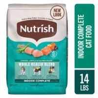 Nutrish Indoor Complete Chicken, Lentils & Salmon Recipe Dry Cat Food 14 lb. Bag (Rachael Ray) Perspective: Main