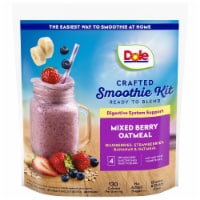 Dole Crafted Mixed Berry Oatmeal Smoothie Mix Bag 4 ea Perspective: Main