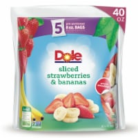 DOLE® Frozen Sliced Strawberries and Bananas Pre-Portioned Frozen Fruit Bags