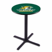 L211 Northern Michigan University 42'' Tall - 36'' Top Pub Table with Black Wrinkle Finish
