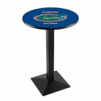 L217 University of Florida 36'' Tall - 36'' Top Pub Table with Black Wrinkle Finish