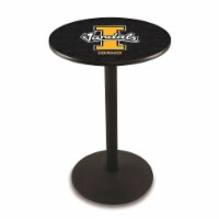 L214 University of Idaho 42'' Tall - 36'' Top Pub Table with Black Wrinkle Finish