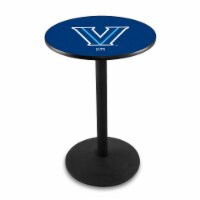 L214 Villanova University 42'' Tall - 36'' Top Pub Table with Black Wrinkle Finish