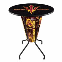 Holland Bar Stool L218B42ArizSt36RArizSt-F Arizona State Lighted Pub Table with Sun Devils Pi