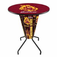 Holland Bar Stool L218B42ArizSt36RArizSt-S Arizona State Lighted Pub Table with Sun Devils Lo