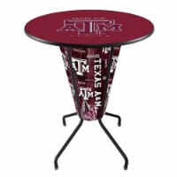 Holland Bar Stool L218B42TexA-M36RTexA-M Texas A&M Lighted Pub Table with Aggies Logo - D1