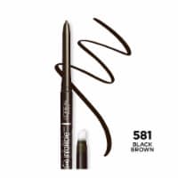 L'Oreal Paris Infallible Black Brown Never Fail Pencil Eyeliner with Built in Sharpener