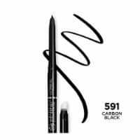 L'Oreal Paris Infallible Carbon Black Never Fail Pencil Eyeliner with Built in Sharpener