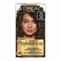 L'Oreal Paris Superior Preference Permanent Hair Color 5A Medium Ash Brown Perspective: Main