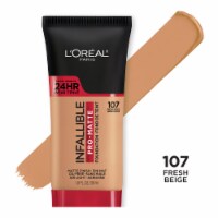 L'Oreal Paris Infallible Pro-Matte Foundation 107 Fresh Beige Perspective: Main