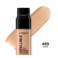 L'Oreal Paris Infallible Foundation 32 Hour Fresh Wear Lightweight 465 Sand Perspective: Main