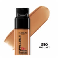 L'Oreal Paris Infallible Foundation 32 Hour Fresh Wear Lightweight 510 Hazelnut Perspective: Main